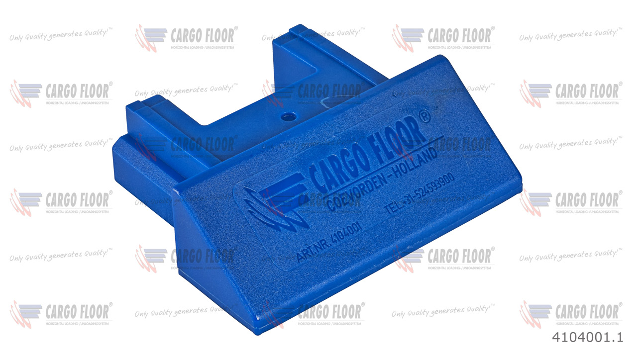 Пластиковая синяя заглушка для профиля 112 мм арт. CargoFloor 4104001.1