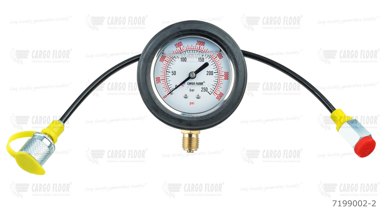 Комплект манометра Cargo Floor 0-250 бар (с нижним подключением) арт. CargoFloor 7199002